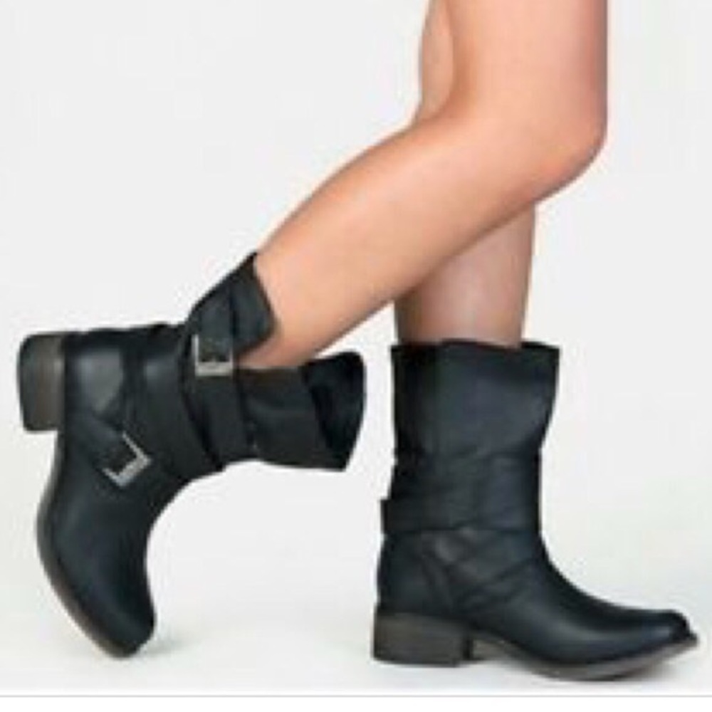 Genuine Leather Moto Boots 6.5 Steve Madden